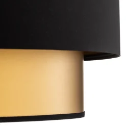 Hanglamp Dorina, zwart/goud Ø 60cm