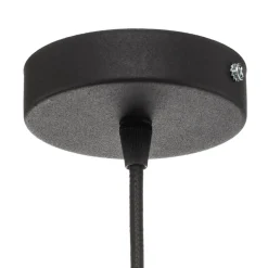 Hanglamp Dorina, zwart/goud Ø 60cm