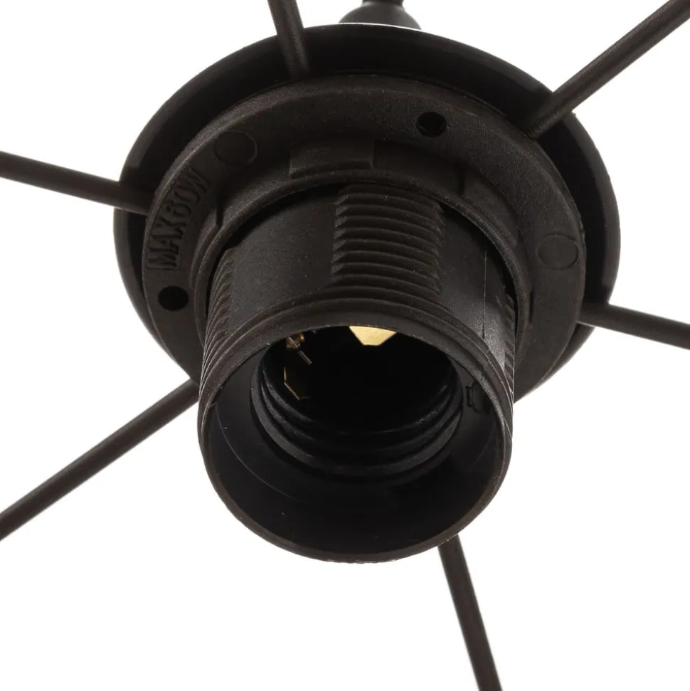 Hanglamp Dorina, zwart/goud Ø 60cm