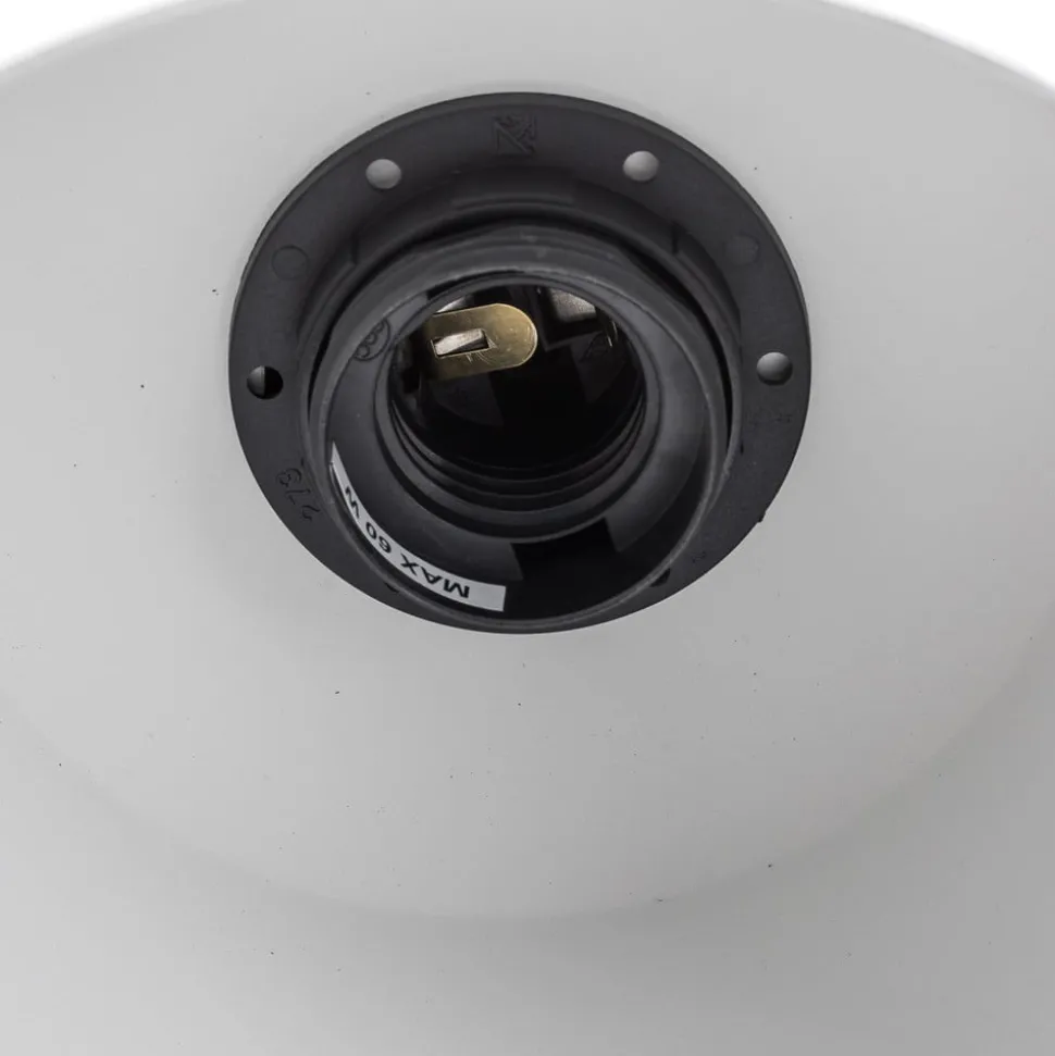 Hanglamp Dunka 1 met een metalen kap, zwart