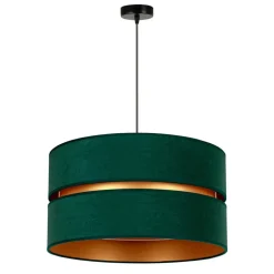 Hanglamp Duo, groen/goud, Ø 60 cm, 1-lichts
