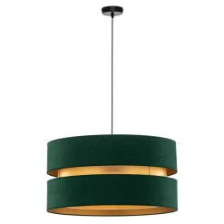 Hanglamp Duo, groen/goud, Ø 60 cm, 1-lichts