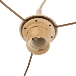 Hanglamp Duo marineblauw/grijs/goud Ø40cm 1-lichts