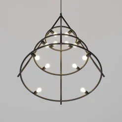 Hanglamp El Porís, Ø 120cm 12-lamps