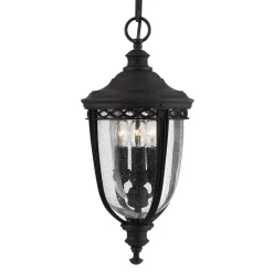 Hanglamp English Bridle voor buiten, zwart