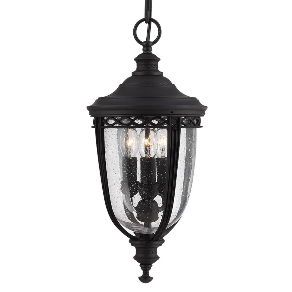 Hanglamp English Bridle voor buiten, zwart