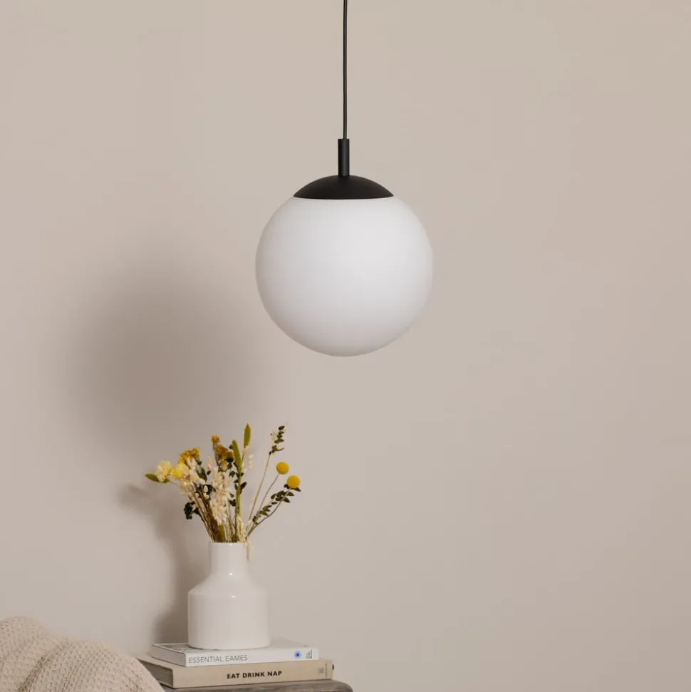 Hanglamp Esme, opaalglas, 1-lamp, Ø 25 cm