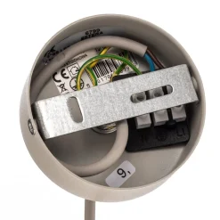 Hanglamp Estera, opaalglas, hout, 3-lamps