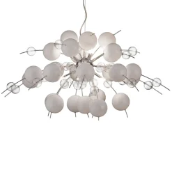 Hanglamp Explosion in wit/chroom 98 cm