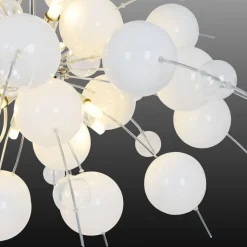 Hanglamp Explosion in wit/chroom 98 cm