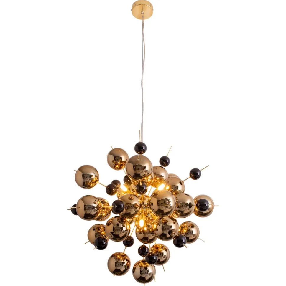 Hanglamp Explosion met gouden bollen