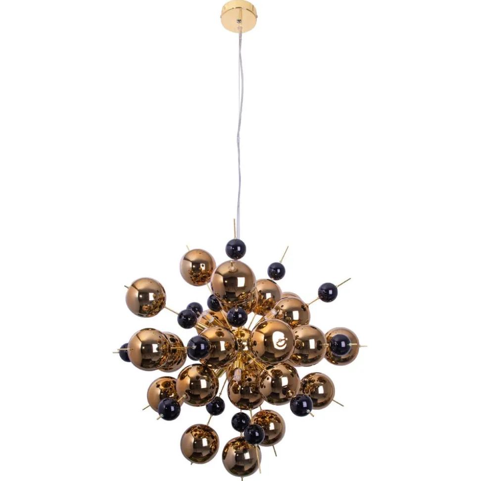 Hanglamp Explosion met gouden bollen