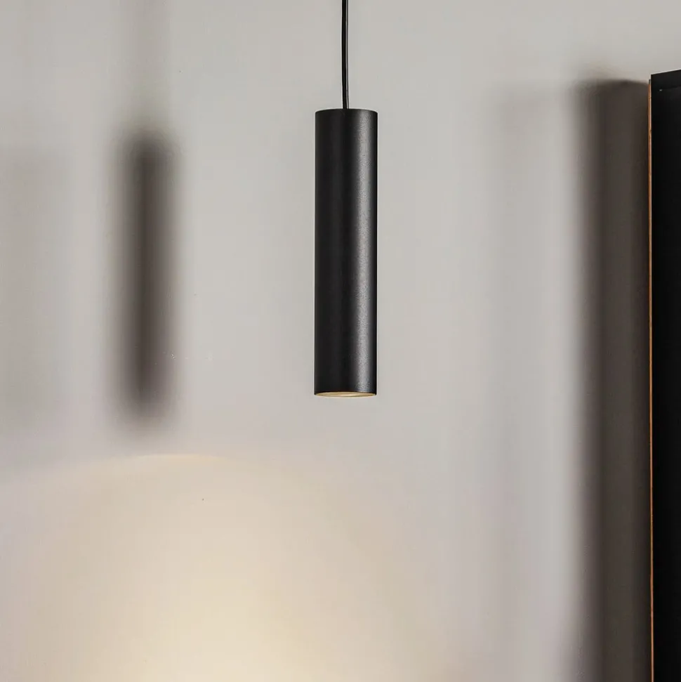 Hanglamp Eye, hoogte kap 25 cm, zwart