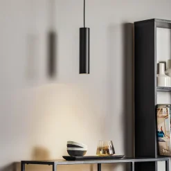 Hanglamp Eye, hoogte kap 25 cm, zwart