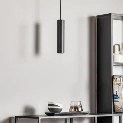 Hanglamp Eye, hoogte kap 25 cm, zwart