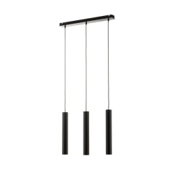 Hanglamp Eye, zwart, 3-lamps