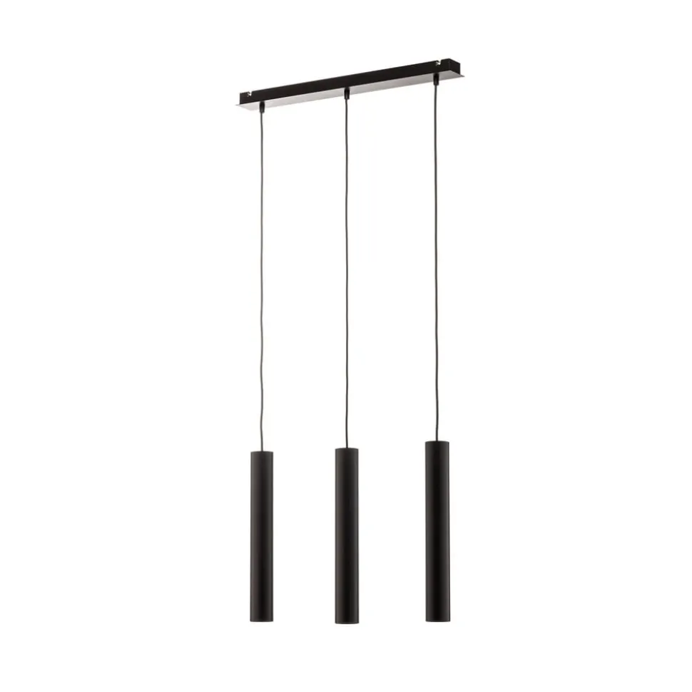 Hanglamp Eye, zwart, 3-lamps