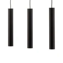 Hanglamp Eye, zwart, 3-lamps