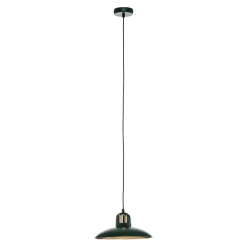Hanglamp Felix, groen/goud, 1-lamp