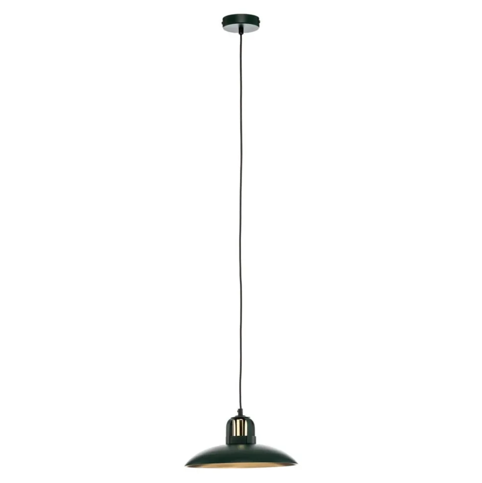 Hanglamp Felix, groen/goud, 1-lamp