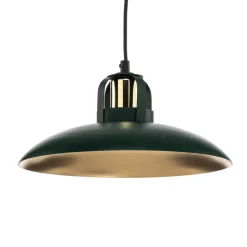 Hanglamp Felix, groen/goud, 1-lamp