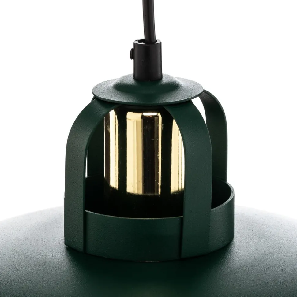 Hanglamp Felix, groen/goud, 1-lamp