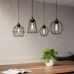 Hanglamp Galaxy met vier kooikap