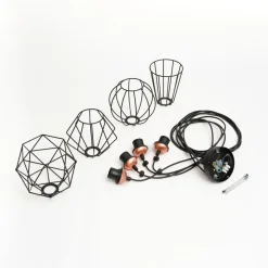 Hanglamp Galaxy met vier kooikap