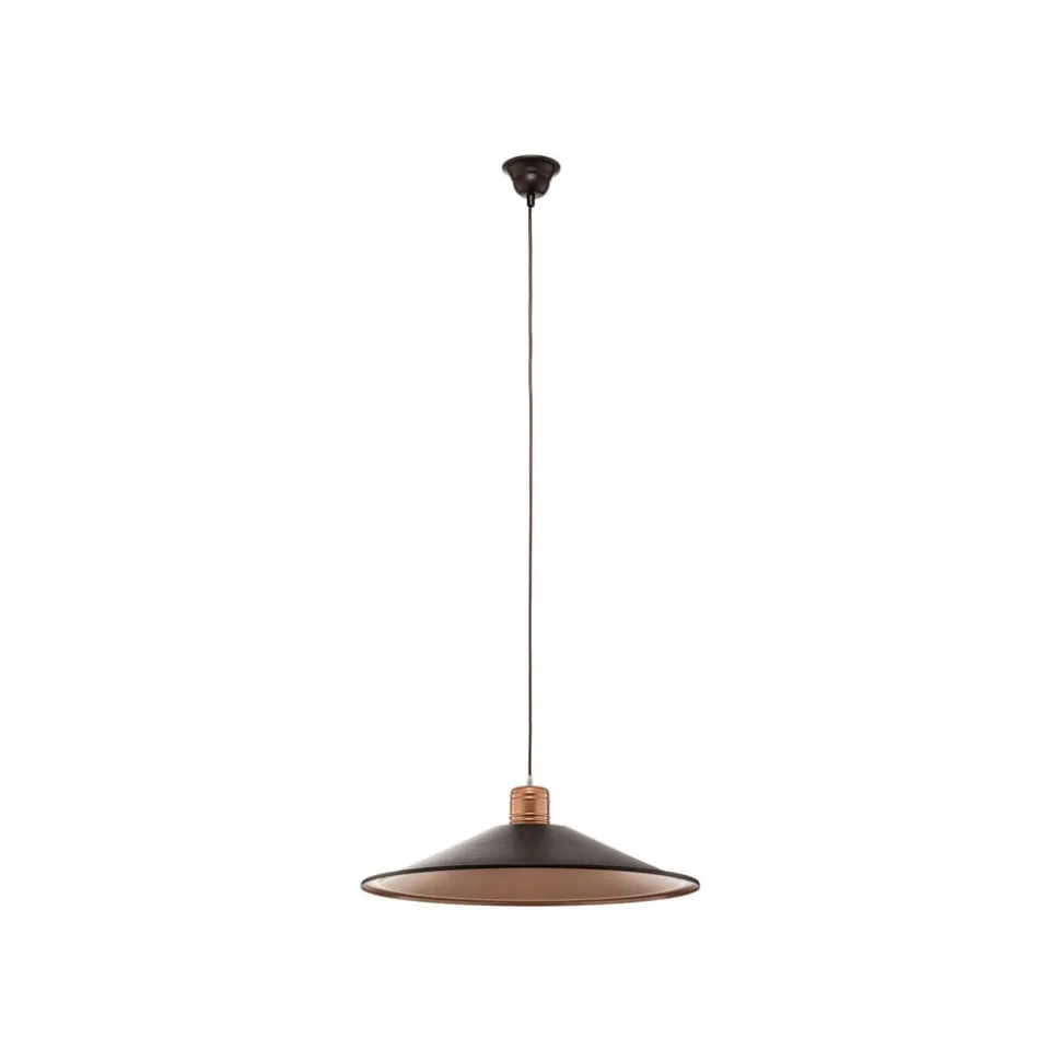 Hanglamp Garret I in donkerbruin/koper Ø 50 cm
