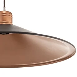 Hanglamp Garret I in donkerbruin/koper Ø 50 cm