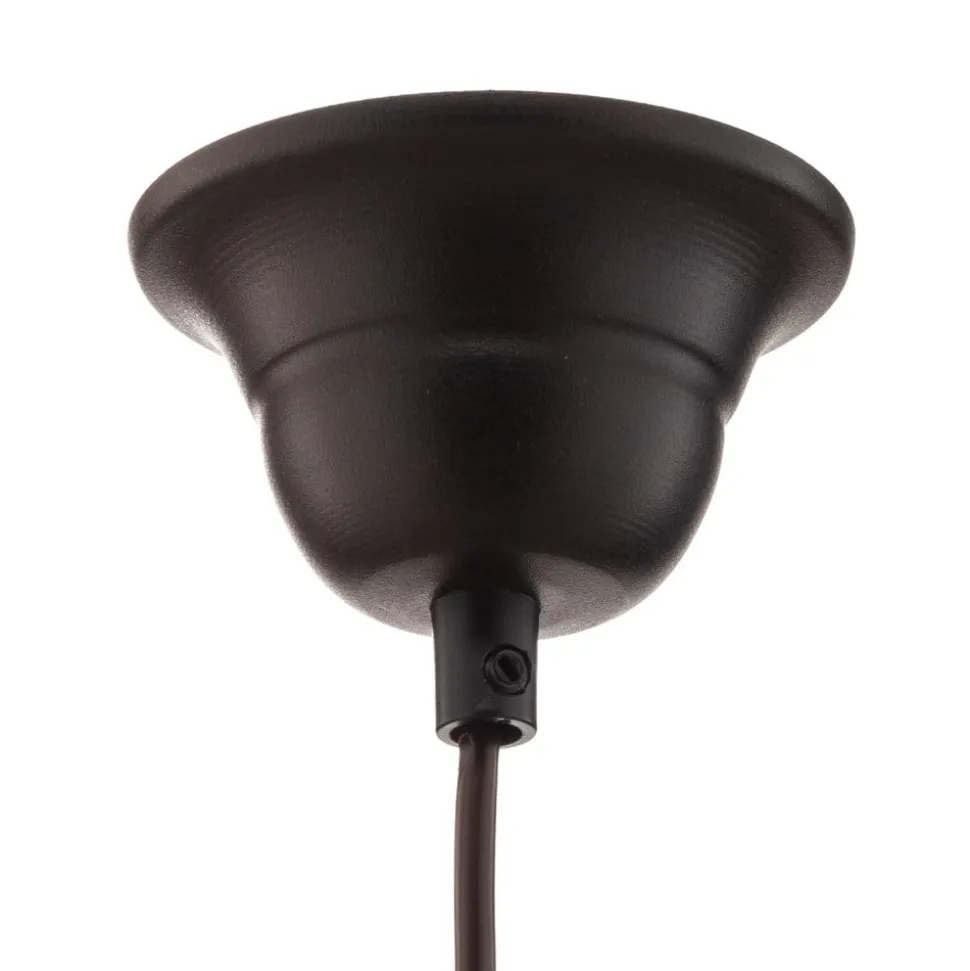 Hanglamp Garret I in donkerbruin/koper Ø 50 cm