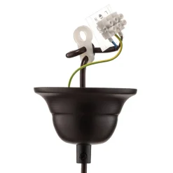 Hanglamp Garret I in donkerbruin/koper Ø 50 cm