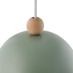 Hanglamp Gaston, kap van metaal, groen