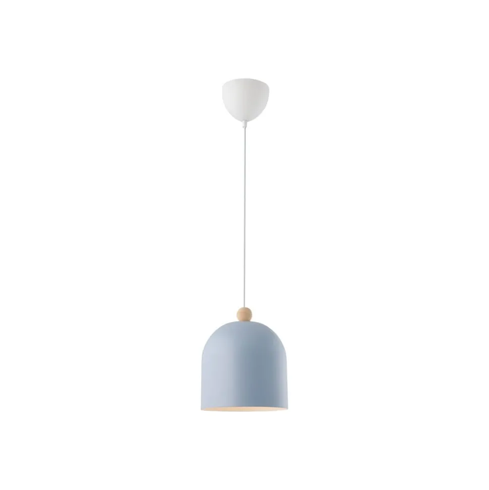 Hanglamp Gaston, kap van metaal, blauw