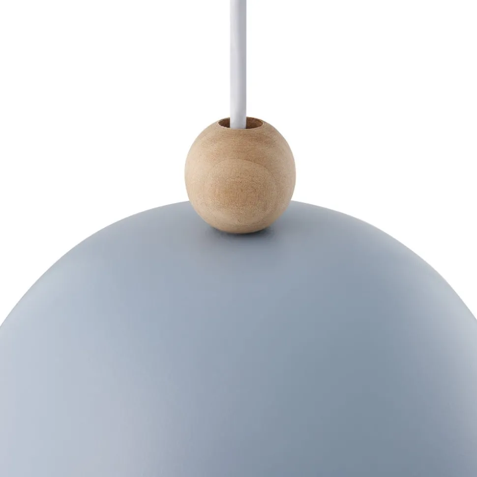 Hanglamp Gaston, kap van metaal, blauw