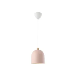 Hanglamp Gaston, kap van metaal, rosé