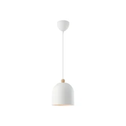 Hanglamp Gaston, kap van metaal, wit