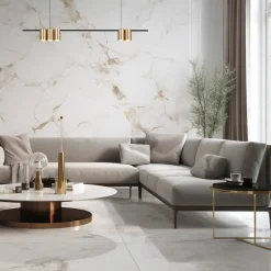 Hanglamp Genesis, aluminium zwart/goud, 5 x GU10, lengte 100 cm