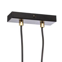 Hanglamp Glam, zwart/opaal, 1-lamp