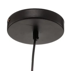 Hanglamp Glassy, decentrale, zwart, grafiet, glas, 14 cm