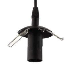 Hanglamp Glassy, decentrale, zwart, grafiet, glas, 14 cm