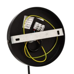 Hanglamp Glassy, decentrale, zwart, grafiet, glas, 14 cm