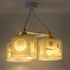Hanglamp Good Night voor kinderen, 3-lamps