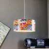 Hanglamp Graffiti met kleurrijke fotoprint