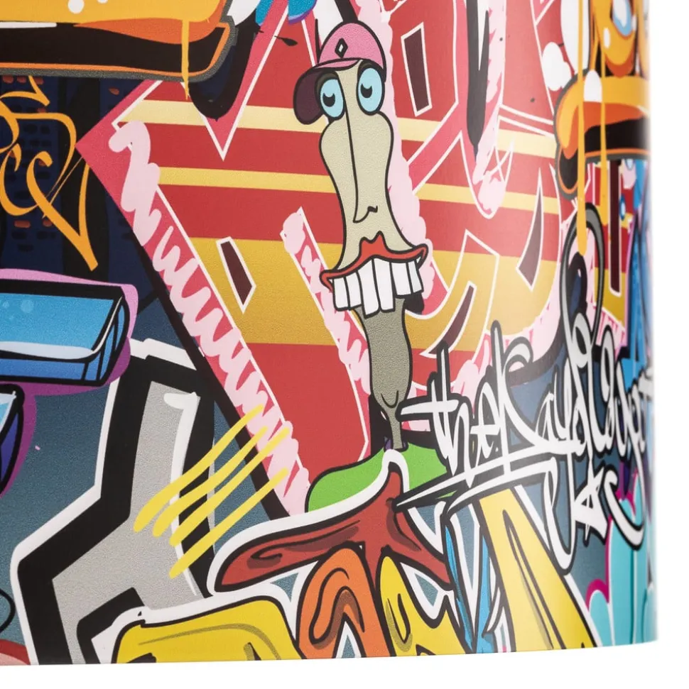 Hanglamp Graffiti met kleurrijke fotoprint