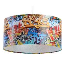 Hanglamp Graffiti met kleurrijke fotoprint