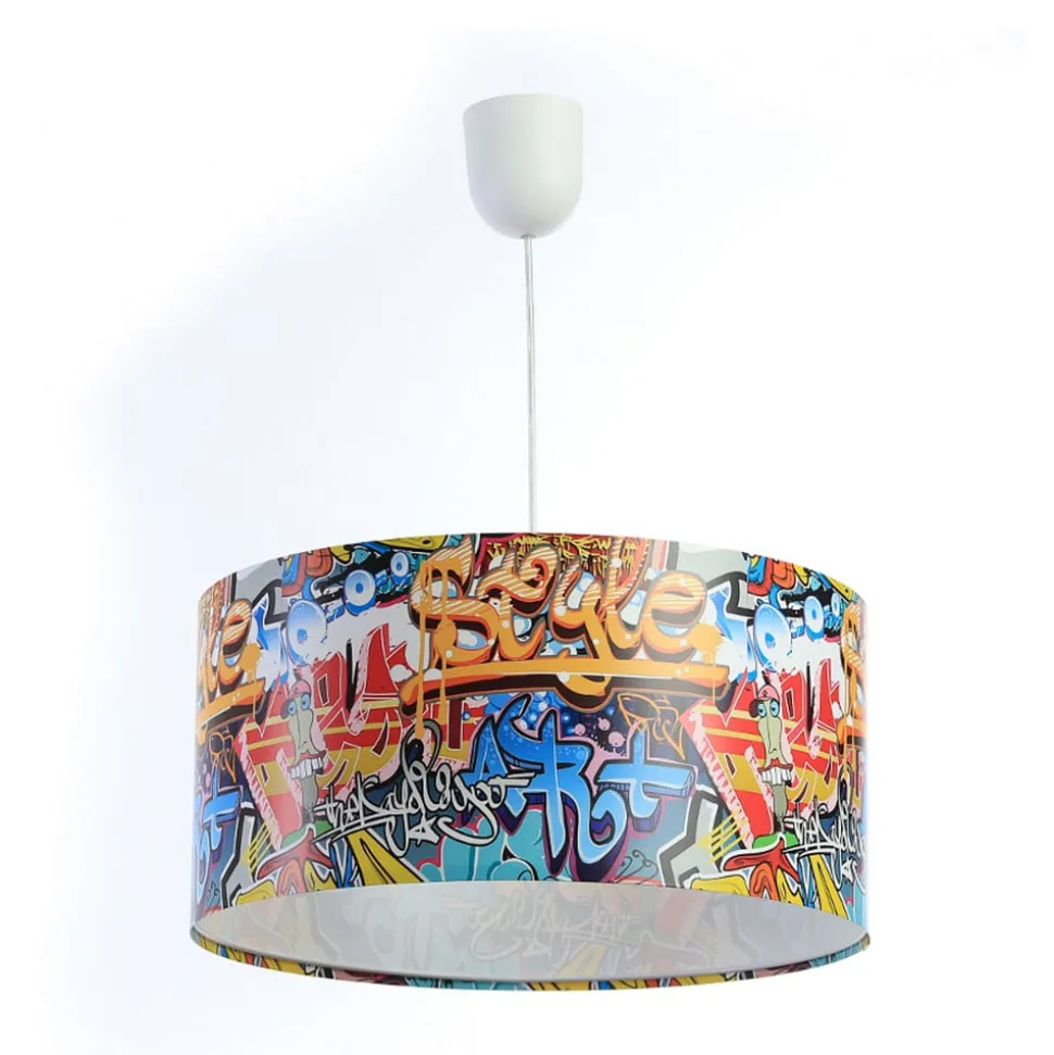 Hanglamp Graffiti met kleurrijke fotoprint