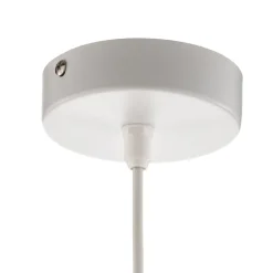 Hanglamp Helen textiel kap wit-goud Ø 40 cm