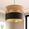 Hanglamp Hilton, zwart/goud, 1-lamp