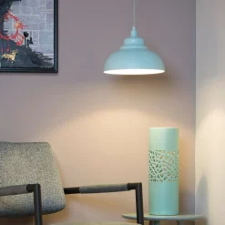 Hanglamp Isla in zachtblauw